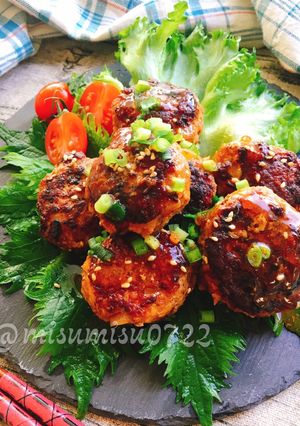 高野豆腐入り☆和風煮込みポークハンバーグ-レシピのメイン写真