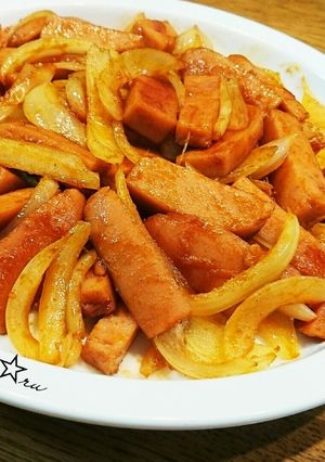 魚肉ソーセージ♡簡単ケチャップ炒め-レシピのメイン写真