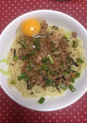 まぜそば風 本当はラーメン焼きそば-レシピのメイン写真