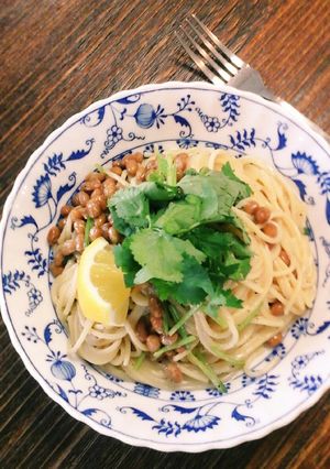 アジア風納豆パスタ-レシピのメイン写真