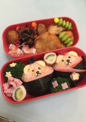 キャラ弁!ひなまつり弁当-レシピのメイン写真