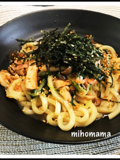 余ったお浸しで☆簡単うまい!和風焼うどん-レシピのメイン写真