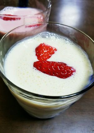 豆乳で♪なんちゃって飲むヨーグルト！-レシピのメイン写真