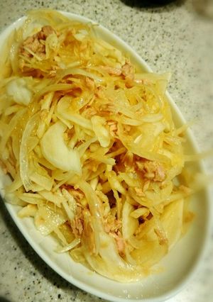 材料3つ簡単やみつき 新玉ねぎのツナポン-レシピのメイン写真