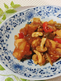鶏肉とナッツの甘辛み炒め-レシピのメイン写真