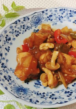 鶏肉とナッツの甘辛み炒め-レシピのメイン写真