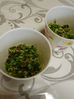 水菜と柴漬けのシャキシャキおひたし-レシピのメイン写真