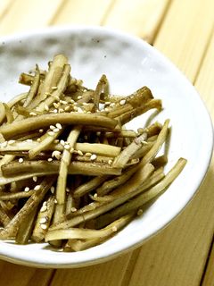 おつまみ◎新ごぼうで生姜入りキンピラ-レシピのメイン写真