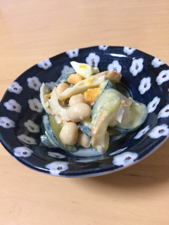 大豆でかさ増し!きゅうりの卵サラダ-レシピのメイン写真