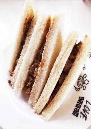サバの味噌煮缶サンドイッチ-レシピのメイン写真