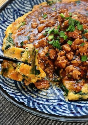 【食材３つ】めちゃ旨♡簡単あんかけニラ玉-レシピのメイン写真