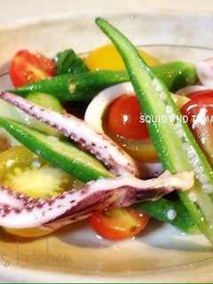 レモン汁でさっぱり♡イカとトマトのマリネ-レシピのメイン写真