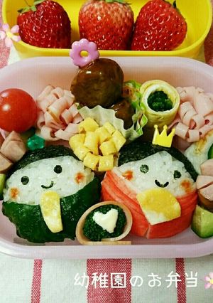 おひなさまキャラ弁-レシピのメイン写真