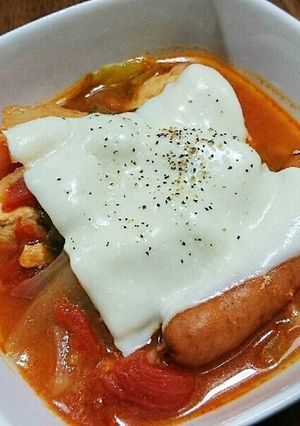 圧力鍋deチキンのトマト煮☆スープ仕立て-レシピのメイン写真