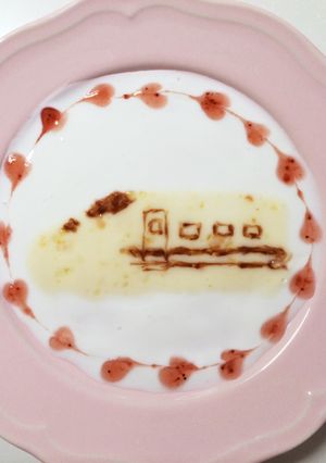 新幹線ヨーグルトアート♡ドクターイエロー-レシピのメイン写真
