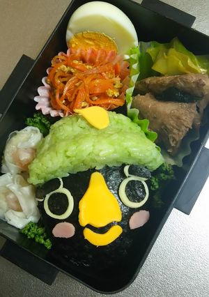 旦那⭐キャラ弁 ff15のケニークロウ-レシピのメイン写真