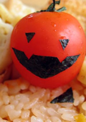 お化けトマト（ハロウィン）-レシピのメイン写真