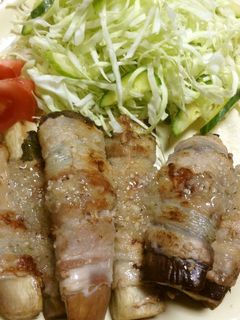 なすの豚バラ巻き-レシピのメイン写真