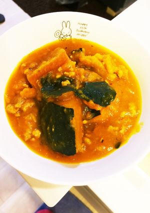 かぼちゃとひき肉の簡単煮-レシピのメイン写真