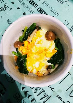 給食メニュー☆ほうれん草のココット焼き-レシピのメイン写真