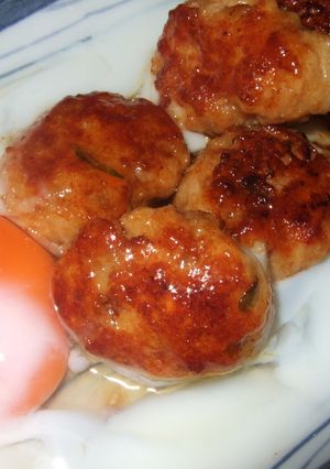 市販の鶏団子を　おいしいつくねに★-レシピのメイン写真