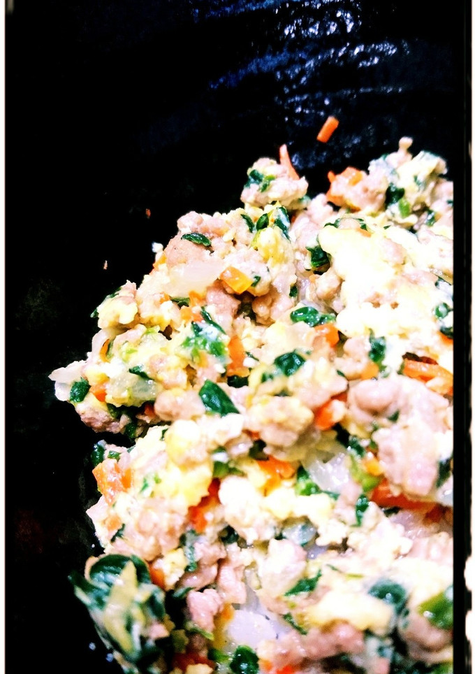 豚ひき肉と野菜の卵とじ丼-レシピのメイン写真