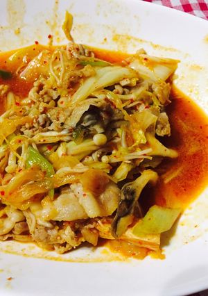 もっとご飯が進む! 野菜たっぷり豚キムチ-レシピのメイン写真