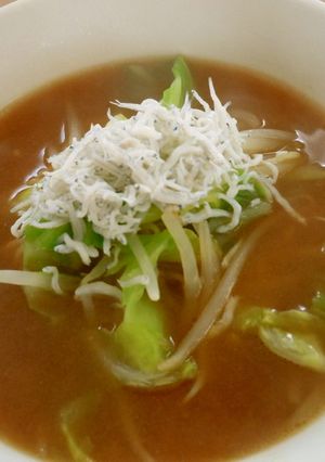 しらすとキャベツの味噌ラーメン-レシピのメイン写真