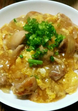 お肉柔らか☆鶏もも肉 卵のあんかけ丼♡-レシピのメイン写真