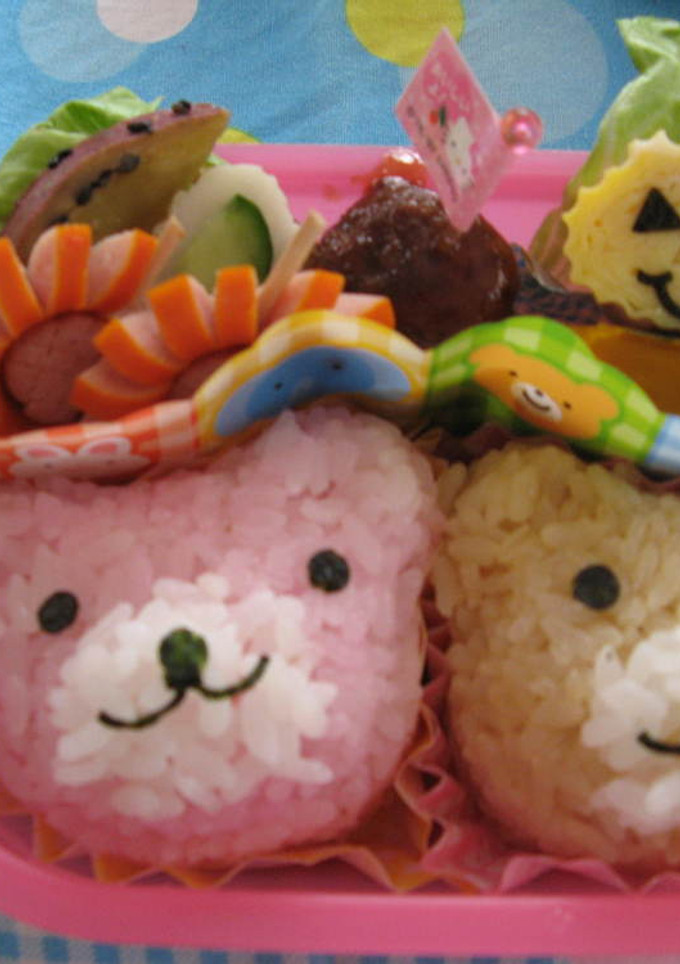 くまちゃんのお弁当。ハロウィンの卵焼きも-レシピのメイン写真
