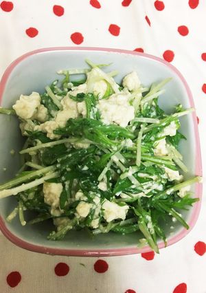 水菜と豆腐のさっぱりサラダ-レシピのメイン写真