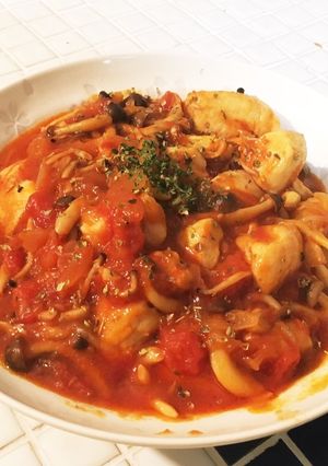 クミンが香る！鶏肉のトマト煮込み-レシピのメイン写真