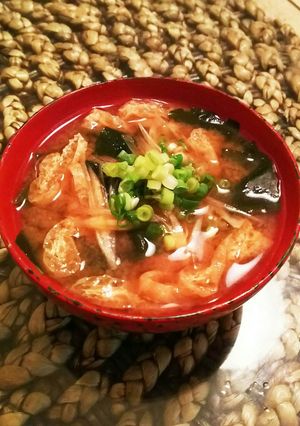 みょうが主役のお味噌汁-レシピのメイン写真
