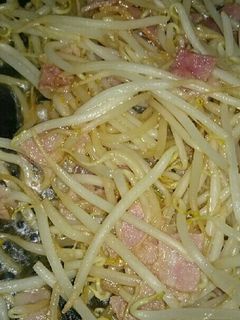 もやしベーコン&ごま油ポン酢炒め-レシピのメイン写真