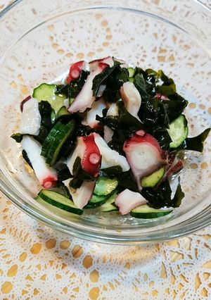 簡単❤絶品❢ たこときゅうりの酢の物❤-レシピのメイン写真