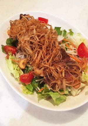 豪華☆エノキと牛肉の和風サラダ-レシピのメイン写真