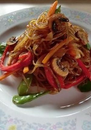 野菜だけで作る　スパイシーチャプチェ-レシピのメイン写真