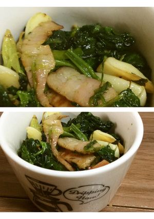 ほうれん草とベーコンのバターソテー-レシピのメイン写真