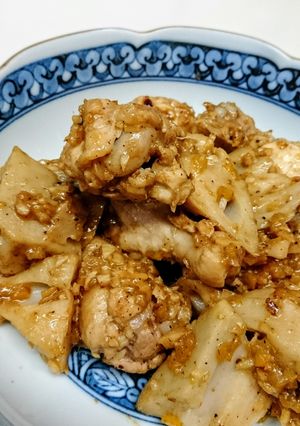 鶏もも肉とれんこんのマーマレード煮-レシピのメイン写真