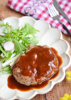 がごめ昆布入り健康ハンバーグ-レシピのメイン写真