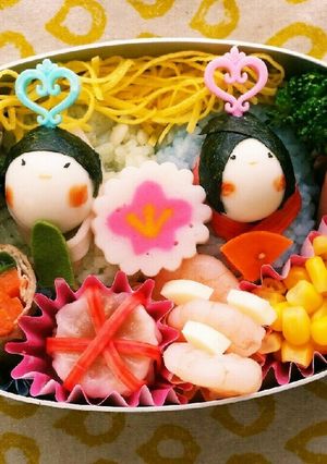 開けてビックリ ひな祭り弁当-レシピのメイン写真