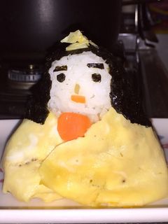 簡単デコ☆ちらし寿司で可愛いお雛様-レシピのメイン写真