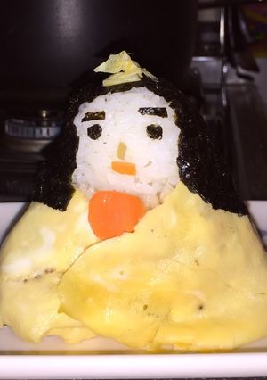 簡単デコ☆ちらし寿司で可愛いお雛様-レシピのメイン写真