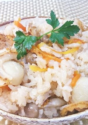 ☆話題入り☆ベビーホタテの炊き込みご飯☆-レシピのメイン写真