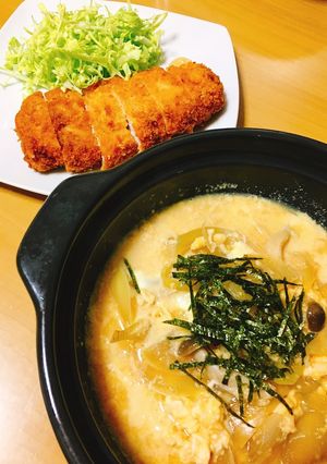 つゆだく玉子丼♡後がけサクサクカツ丼-レシピのメイン写真