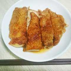 รูปของ 簡単定番おかず♡鶏モモ肉の皮パリチキン♡