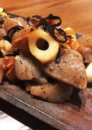 簡単ちぎりこんにゃくとちくわの塩昆布炒め-レシピのメイン写真
