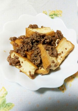 糖質制限☆厚揚げと挽き肉煮-レシピのメイン写真