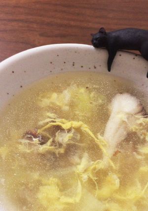 カニタマイタケあったかほっこり中華スープ-レシピのメイン写真