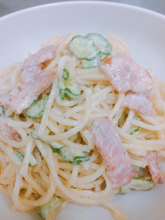 簡単!サラダマヨパスタ!-レシピのメイン写真